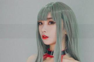 黑色篇章：清颜颜子的高清美图，像是打了鸡血般的灵动。